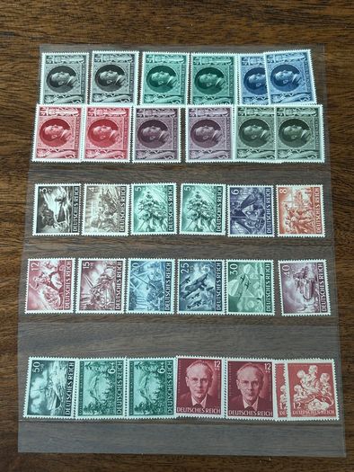 Germany 1872-1945 Reich Collection lot stock 1200+ stamps and 2 Mint sheets