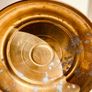 Vintage Copper & Brass Coal Scuttle or Vase Beaten Metal Decorative Piece Image 9