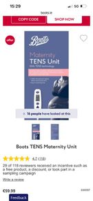 TENS machine - Boots