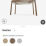 IKEA Tonstad dark oak veneer desk with drawer Image 4