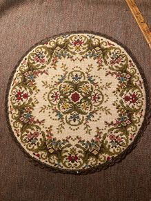 Vintage tapestry plate rest