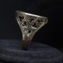 Vintage 9ct Gold Sovereign Ring Mount Image 4