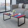 Coffee Table Rainbow print on top with black frame Image 3