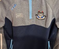 Dublin GAA O'Neills Gaelic Football Half Zip Jersey (Youths 9-10 Years) FREE POST