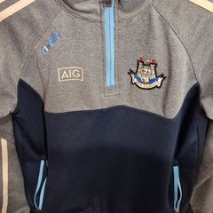 Dublin GAA O'Neills Gaelic Football Half Zip Jersey (Youths 9-10 Years) FREE POST
