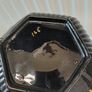 Vintage hexagon gold and black teapot Image 2
