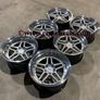 18" Inch Strom DS05 Drift Wheels 5x114.3 Nissan silvia skyline RX7 MX5 R32 R33 lexus IS200 Image 4
