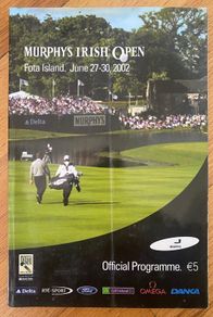 Very Rare 2002 Murphy's Irish Open Programme - Fota Island, Co. Cork