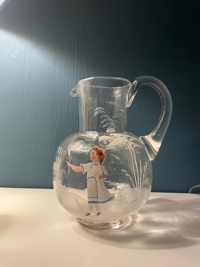 Mary Gregory style jug