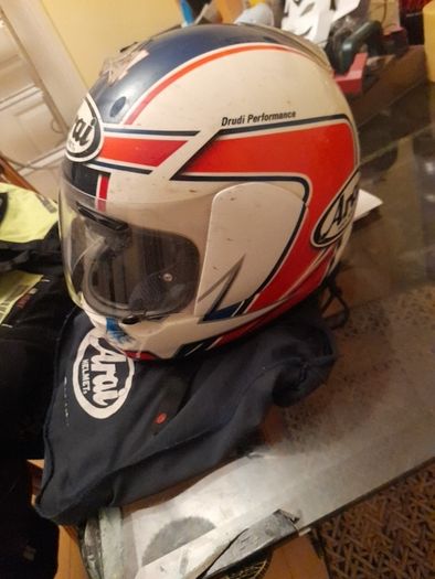 Selection of quality motorbike jackets,  trousers,  helmets  , and boots ..