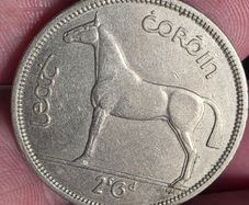 1964 irish half crown