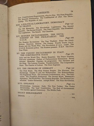 Dictatorship And Democracy.  By Sir John A.r.marriotte. Rare 1936 Hardback In Good Condition.  See Photos For Same.