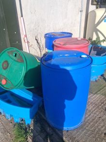 Blue Barrels