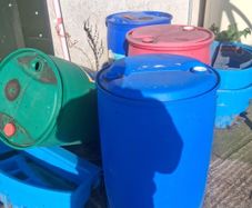 Blue Barrels