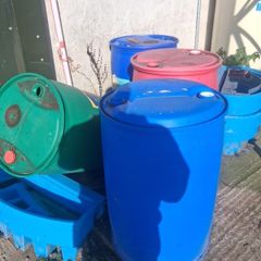 Blue Barrels