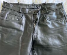 Leather biker trousers - Raberg