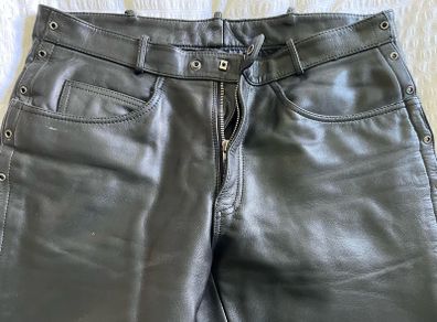 Leather biker trousers - Raberg
