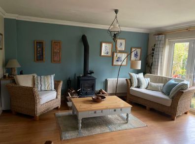 two seater couch and chair