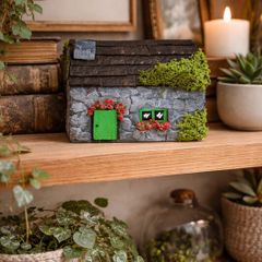 handcrafted tiny wooden cottage!