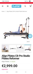Pilates reformer machine
