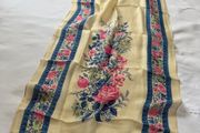 vintage French silk scarf
