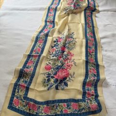 vintage French silk scarf