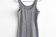 New Dunnes Stores Grey Marl Longline Vest Tank Top