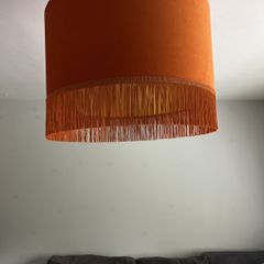 Gorgeous Velvet Burnt Orange Lampshade