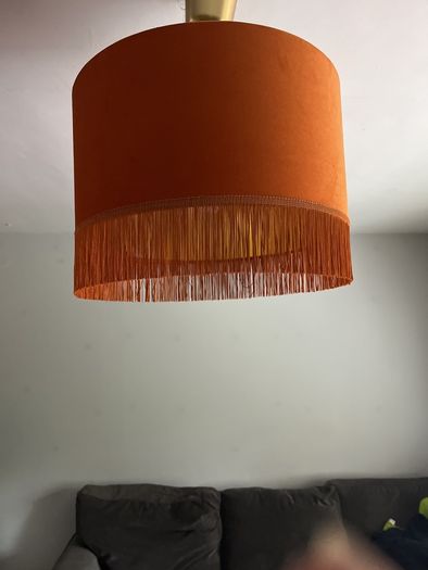 Gorgeous Velvet Burnt Orange Lampshade