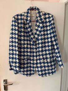 Sandro check blazer