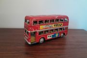 Vintage Friction Toy Double-decker Bus