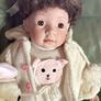 KNIGHTSBRIDGE Collection Heirloom Large collectible limited edition porcelian baby doll with bear Image 3