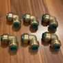 15mm Tectite Push-Fit Equal 90 Elbow DZR Brass Image 3