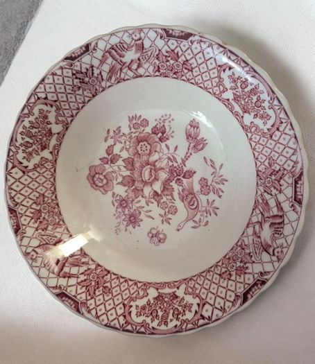 Vintage Masons Manchu Pink Red Ironstone Service 31 Pieces Mint Condition