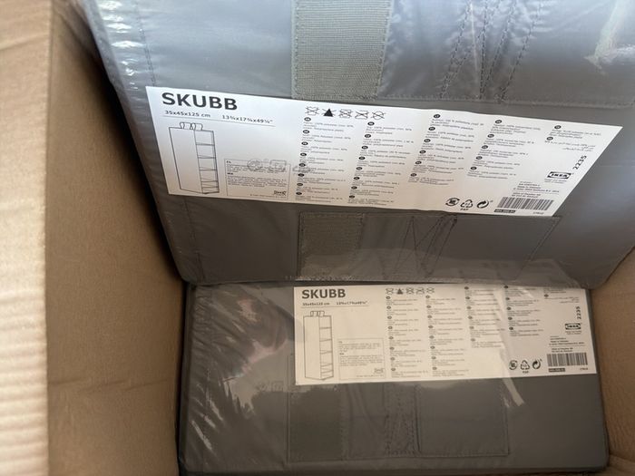 IKEA skubb storage x 2 new