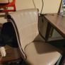 4 real leather chairs (beige) Image 2