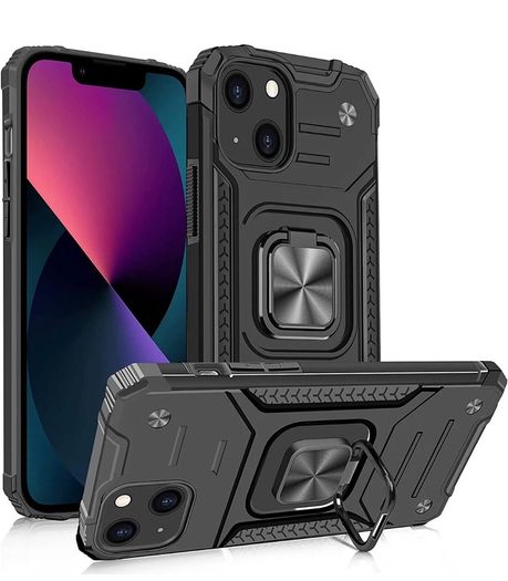 Luxury Armour Case for iPhone 11 12 Pro Max XR Shockproof Cover Car Stand Ring