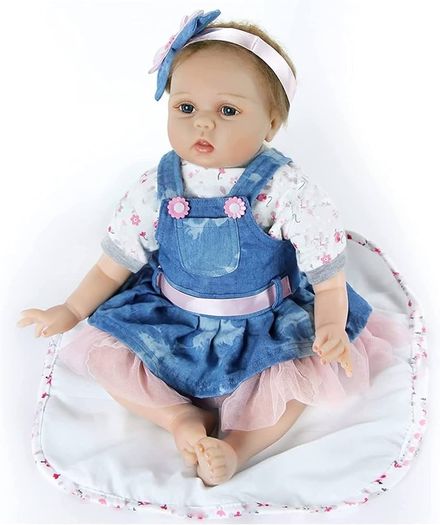 22inches Reborn Girls Baby Dolls Realistic Soft Silicone Newborn Doll Realistic Handmade Doll Children Babies Kids Toys