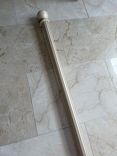 La Royale Cream 240cm Curtain Pole