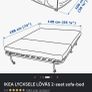 Ikea 2 seats sofa bed Image 2