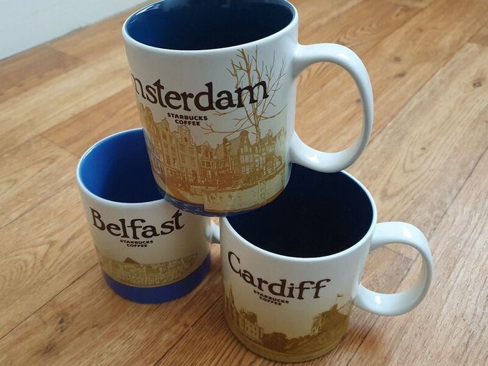 Starbucks City Mug Collection - Belfast, Amsterdam & Cardiff