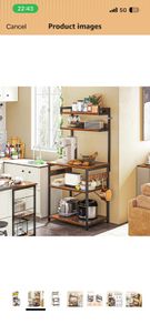 kitchen storage &led light &;power outlets