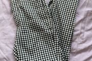 Stradivarius black and white gingham trousers
