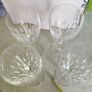 Raindrops by Galway SET OF 4  RED / White Wine, Vintage Irish Crystal 2000s TO 2009s 20.2 T. x 7.5 W. cm. in very good condition. Image 6