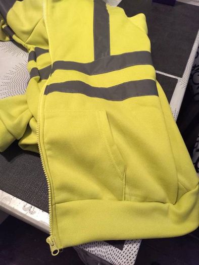 Hi-Vis Zipped Jumper Hoodie