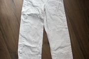 Levis Ribcage wide legs jeans white cream