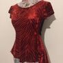 Red Velvet Kiah Top, New With Tags Image 3