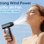 Handheld USB Rechargeable Fan | 6-Speed High Pressure, 100K RPM Super Power Turbo Blower, 3000mAh Battery Image 3