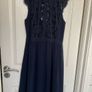 WAREHOUSE NAVY lace back dress Image 8