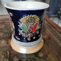 Side Grup Hand Painted Ceramic Mug  Ottoman Orientalist Design  25 euros